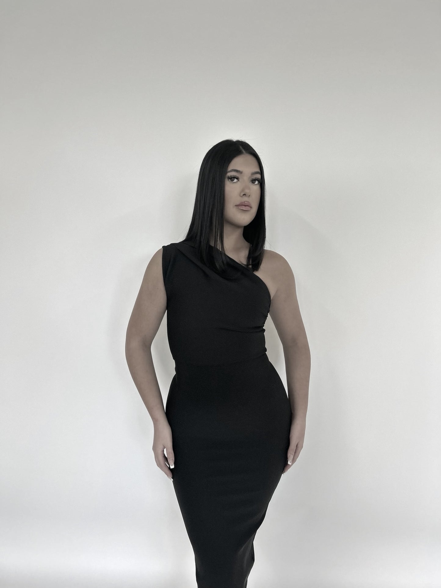 Black Slim Fitted Bandage Dress